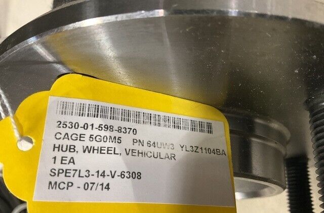 M1161 M1163 GROWLER ITV-LSV TRUCK 55000911 WHEEL HUB/W BEARING 2530-01-598-8370