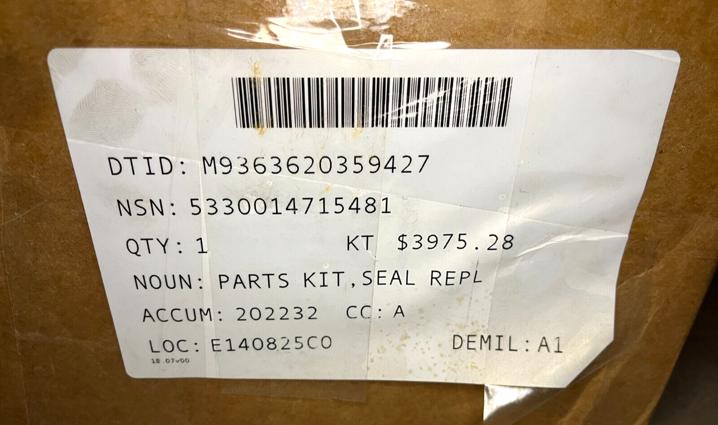TLCMCV360 MECHANICAL EQUIPMENT SEAL REPLACEMENT PARTS KIT 5330-01-471-5481