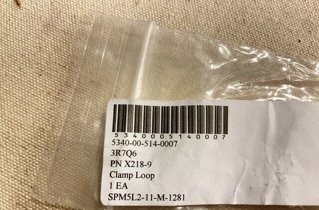 AIRCRAFT ENGINE F-16, B-1B, J-52 X218-9 CLAMP LOOP 277399 5340-00-514-0007