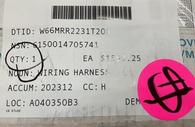 96-23576 WIRING HARNESS FITS GENERATOR SET SKID-MOUNTED 60KW/60HZ MEP806B