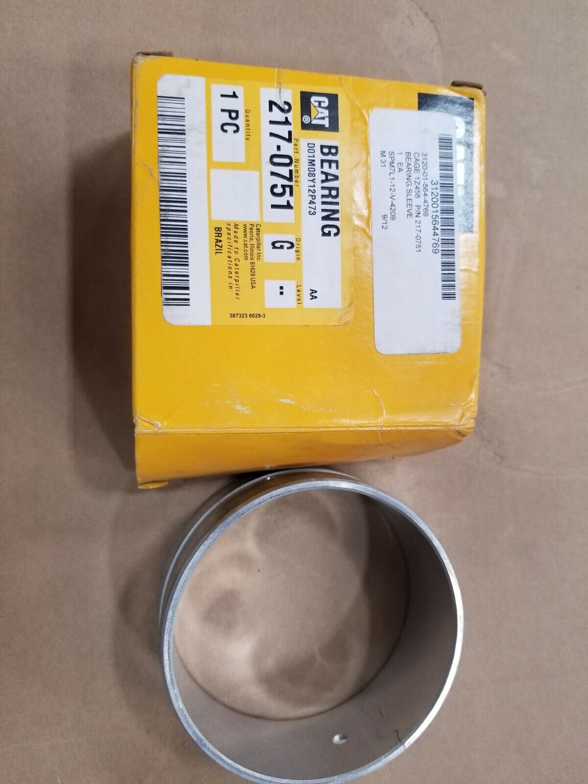 GENUINE CAT 2170751 Caterpillar Bushing, Camshaft .254 Mm O/S Q0005363 217-0751
