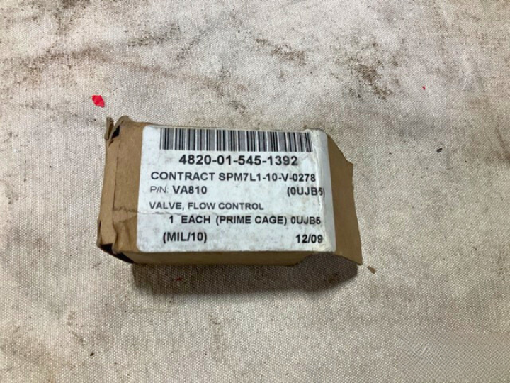 MRAP BUFFALO MK2A2 HBS VA810 A1103000100 FLOW CONTROL VALVE 4820-01-545-1392 NOS