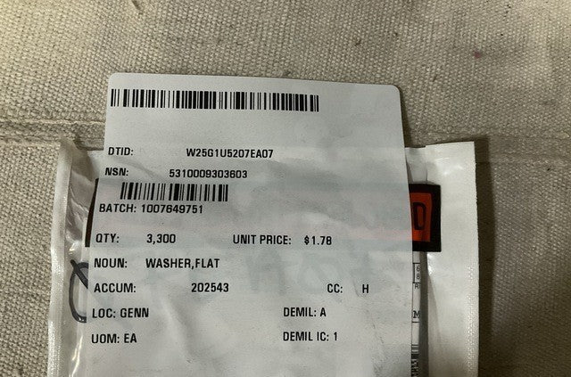 Flat Washer 10910174-10 NSN 5310-00-930-3603 - photo 4