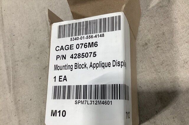 MILITARY MRAP STEEL MOUNTING BLOCK,APPLIQUE DISPLAY 4285075 5340-01-556-4148