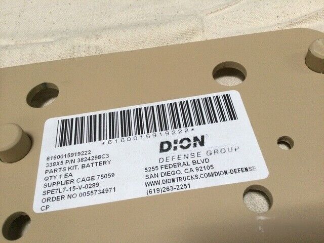 GENUINE MRAP - MAXXPRO 3824298C3 NAVISTAR SUPPORT BATTERY BOX RIGHT PARTS KIT