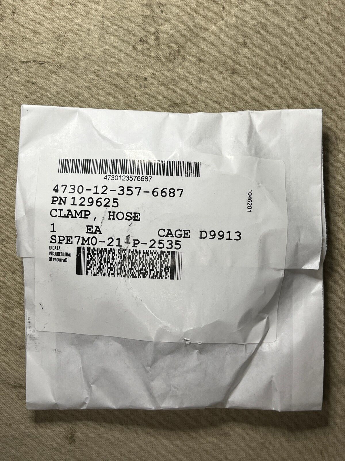 STAINLESS STEEL GEAR HOSE CLAMP 129625 2'' PIPE ADJUSTABLE WORM 4730-12-357-6687