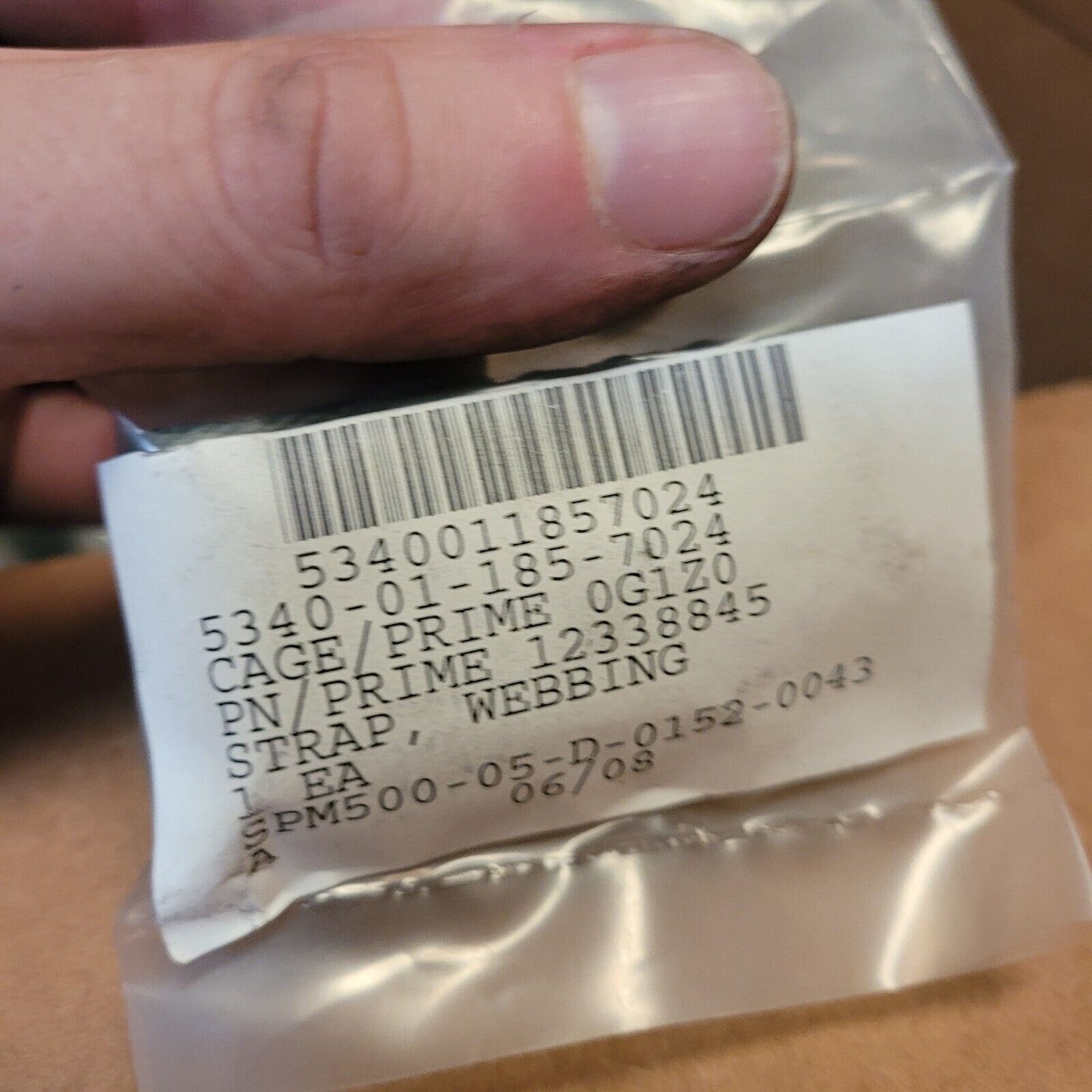 MILITARY HMMWV M998 1/4-TON STRAP ASM WINDSHIELD HOLD DOWN 12338845 SF-5581278