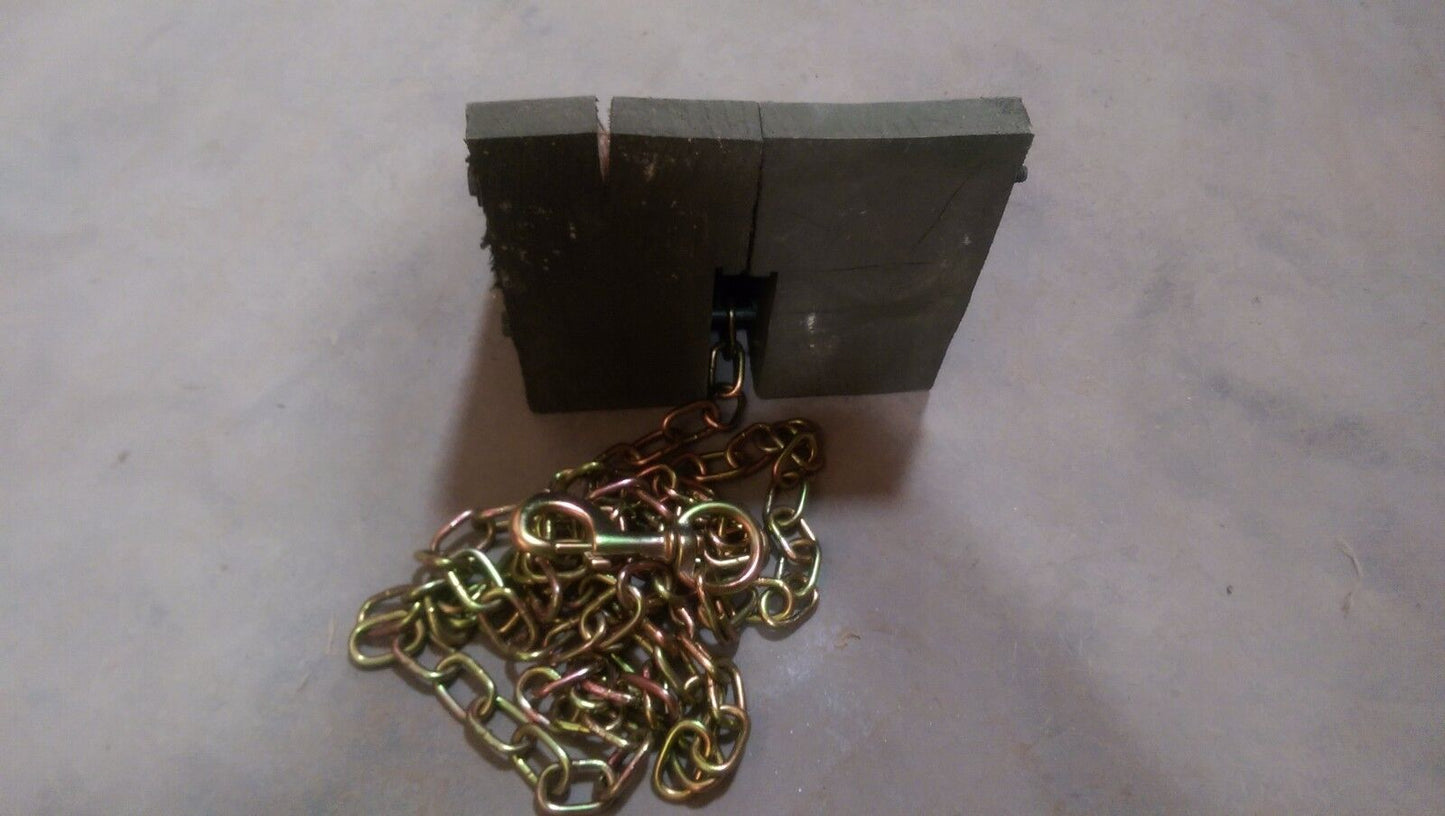 2.5 Ton CHOCK WHEEL TRACK WITH CHAIN Military, Heavy Duty Truck
