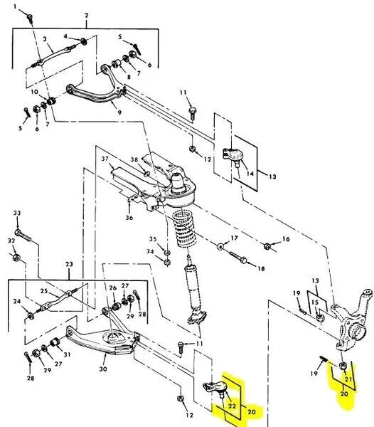 M151 2 LOWER BALL JOINTS M151A1 M151A2 11640669 MILITARY JEEP 2530-00-176-3344