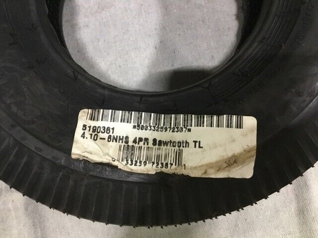 NEW 4.10-6 4-PLY TIRE CARLISLE SAWTOOTH 4.10 X 6 RIB 509561 USAF HYDRAULIC CARTS