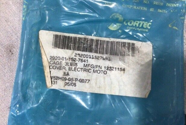 MILITARY XM1 TANK 12321154 ELECTRIC MOTOR STEEL COVER NSN 2920-01-152-7641