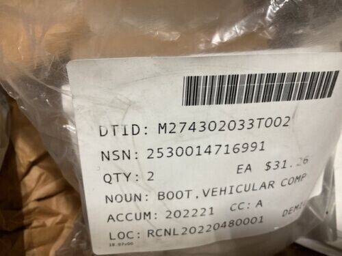 MRAP-M-ATV UI, MRAP-COUGAR BOOT, BALL JOINT 3216215 3333047 2530-01-471-6991