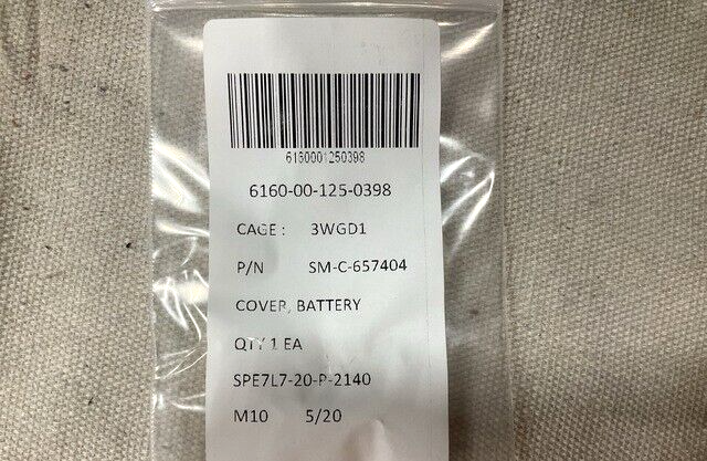 USGI MILITARY STATZ SM-C-657404 BATTERY COVER RT207047-1 6160-00-125-0398 USA