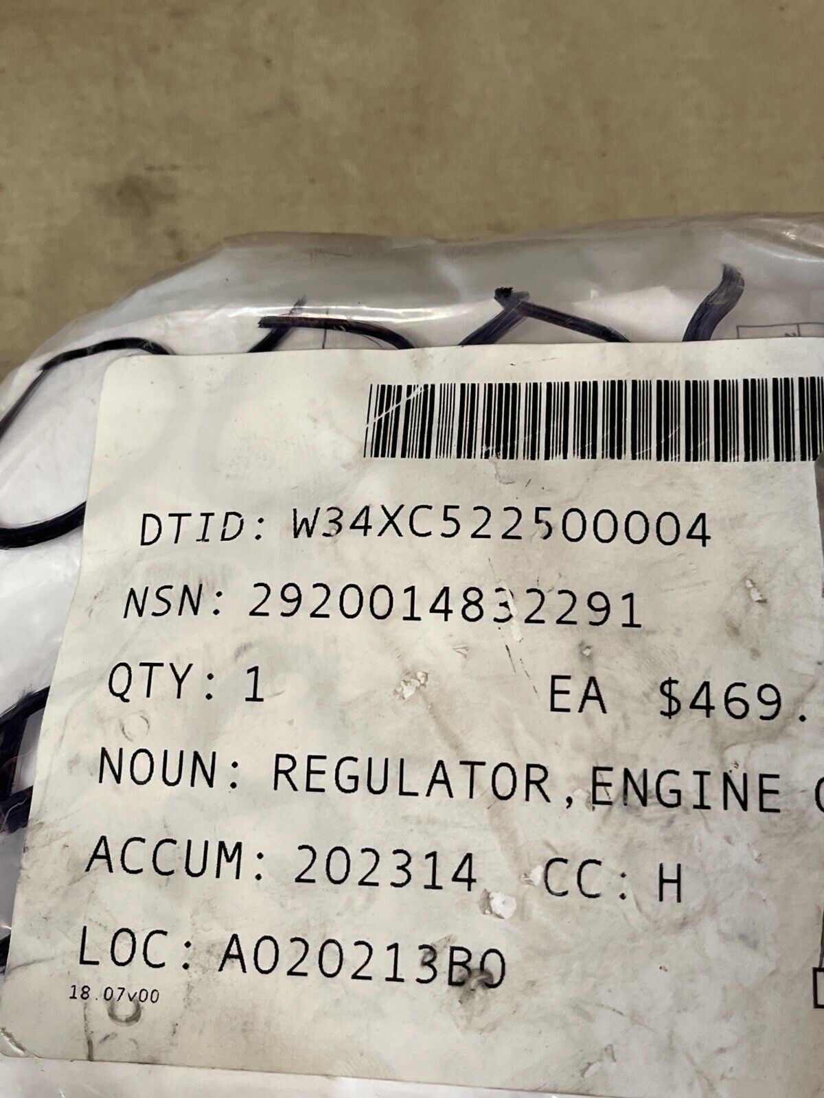 M998 HMMWV NIEHOFF N3103 28V 14V ENGINE GENERATOR REGULATOR 2920-01-483-2291 NOS
