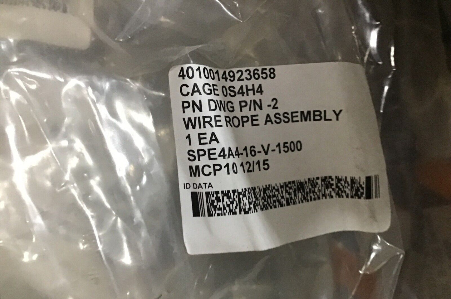 TICONDEROGA CLASS CG(47) CROSBY 0088500 SINGLE LEG WIRE ROPE HOIST HOOK 25478-2