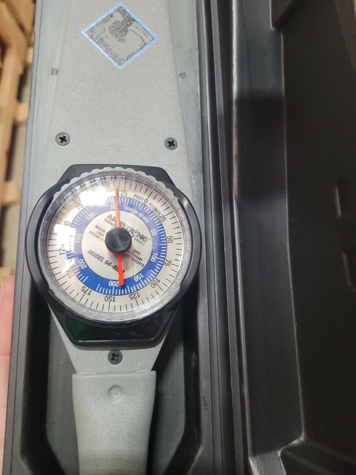 Armstrong D3-175F-SS DIAL TORQUE WRENCH 1/2" 0 TO 175 FOOT POUND FT/LB. NEW