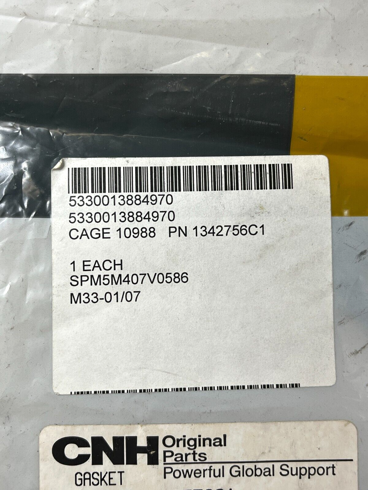 GENUINE OEM CNH INDUSTRIAL 1342756C1 GEAR COVER GASKET A58615 5330-01-388-4970