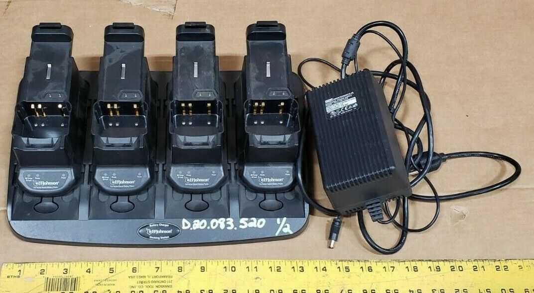 EF Johnson Universal Battery Charger 585-5100-240 Docking Station 5100 Series