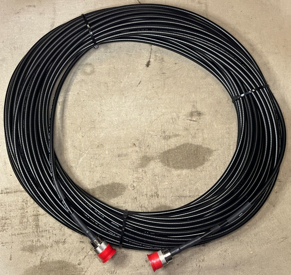 TIMES MICROWAVE SYSTEM RADIO FREQUENCY CABLE ASSEMBLY 150ft 5995-01-530-1911