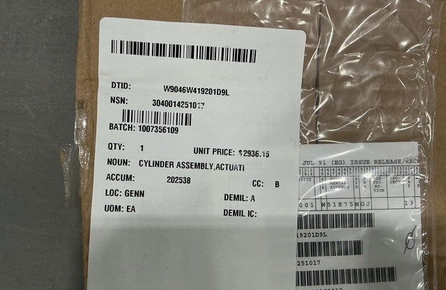Cylinder Assy 1H2H0A00273903 NSN 3040-01-425-1017 - photo 7