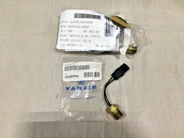GENUINE VAN AIR 260230 10022420 THERMOSTATIC SWITCH 5930-01-587-6087