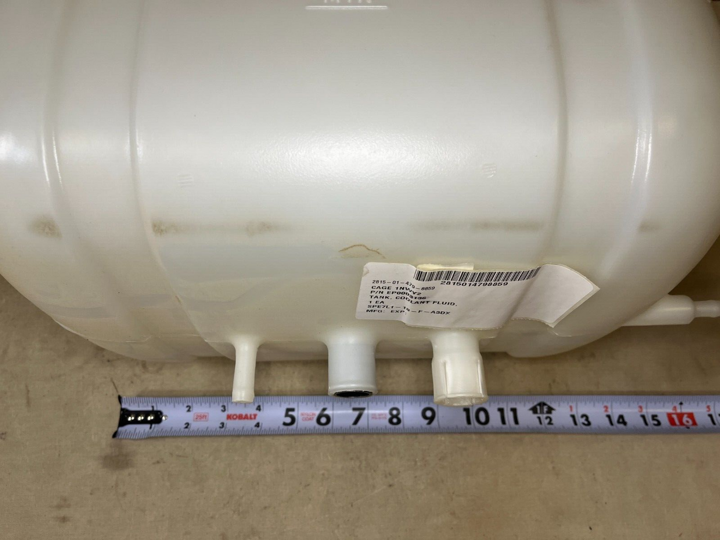 RTCH 53, 000 Lb EP-0003136 DIESEL ENGINE COOLANT FLUID TANK 2815-01-479-8859 NOS