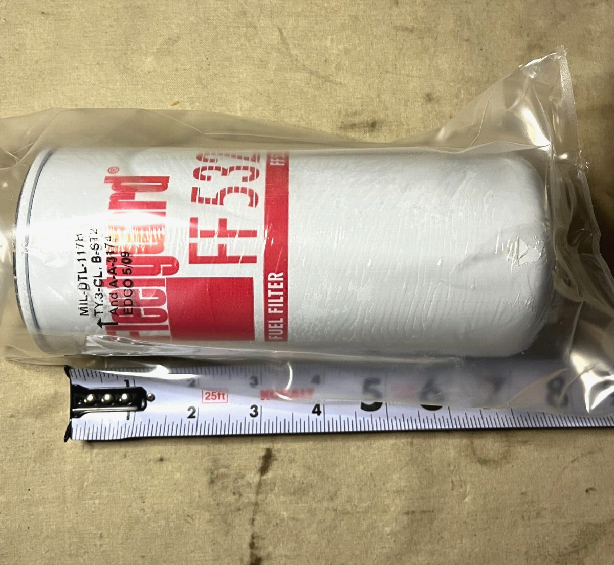 FLEETGUARD FF5324 2910 NONAIRCRAFT ENGINE FUEL FLUID FILTER 2910-01-576-4597