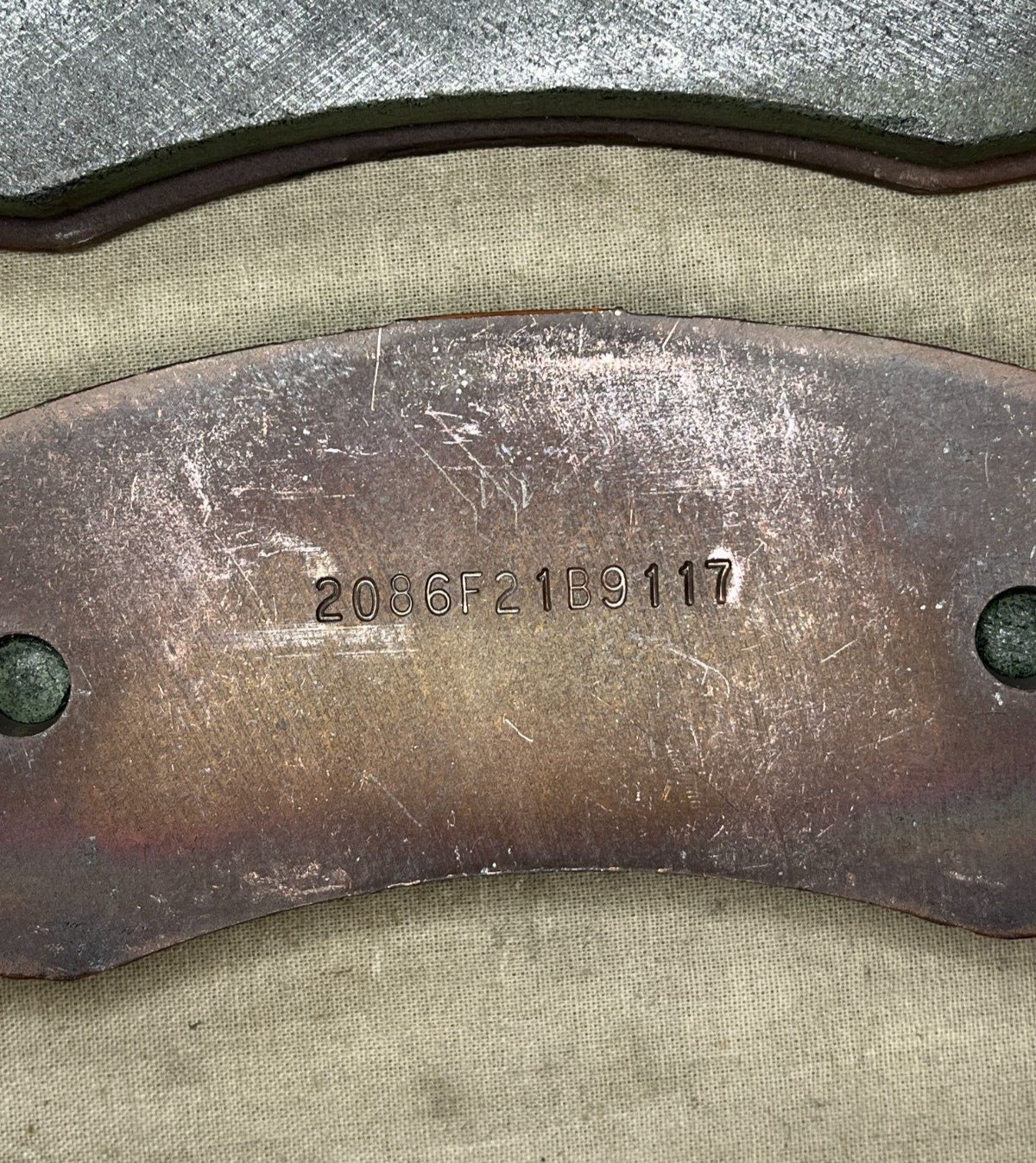 HMMWV AM GENERAL 57K3565 FRONT OR REAR AXLE BRAKE SHOE SET 2530-01-477-4194 NOS