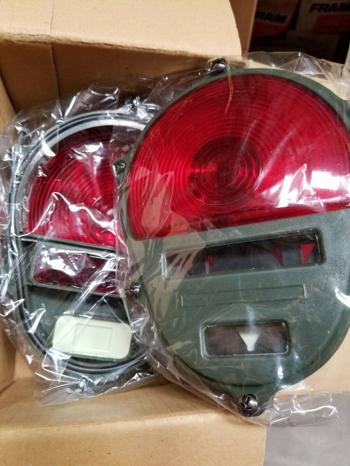 Hmmwv M998 M35A2 Humvee (2) Tail Light replacement cover plates RED LMTV FMTV