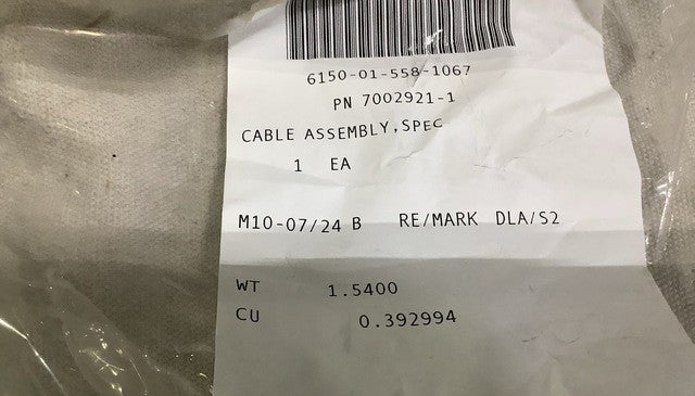Cable Assembly 7002921-1 NSN 6150-01-558-1067 - photo 4