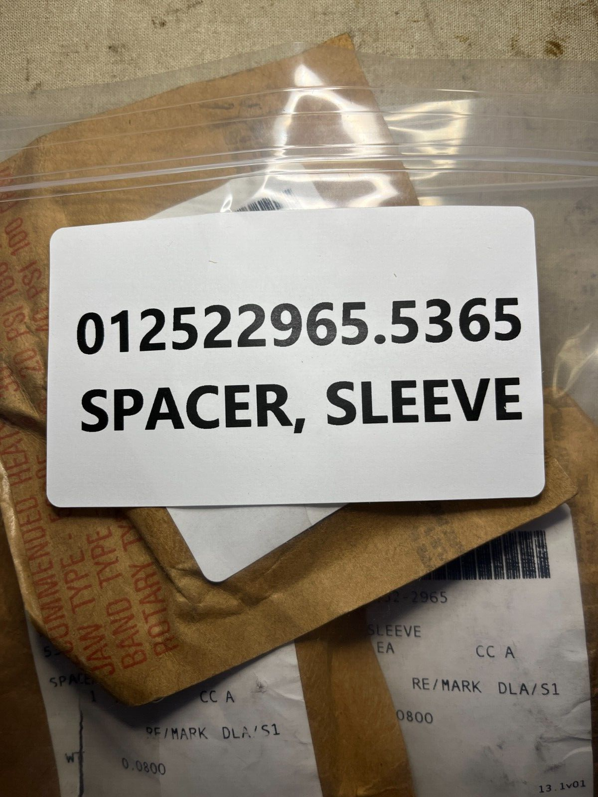 KAISER CLASS TAO USNS HENRY HUNT VALVE D34352MFV SLEEVE SPACER 5365-01-252-2965