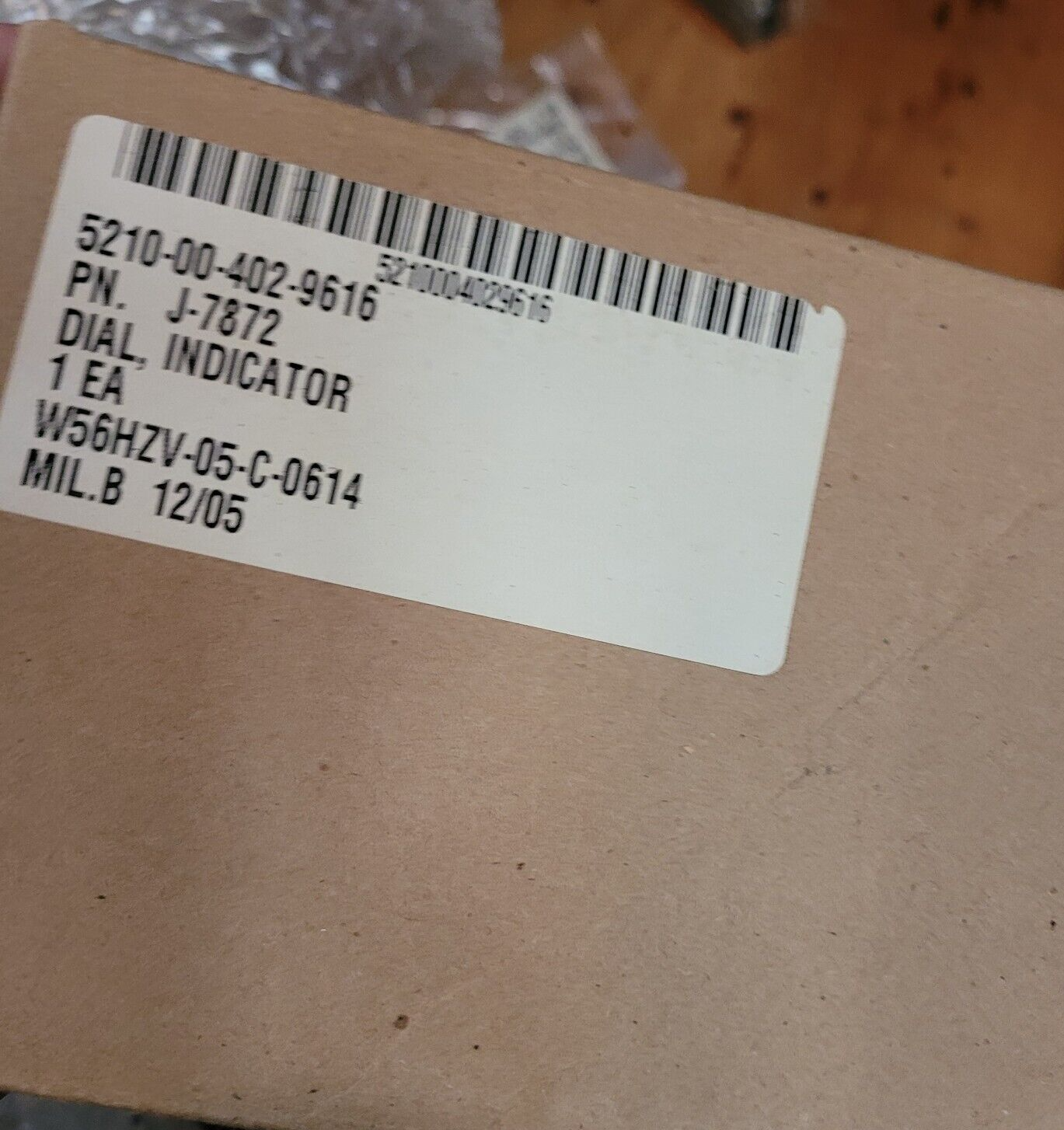 DETROIT DIESEL 53,V-53,71,V-71,110 ENGINE DIAL INDICATOR J-7872 5210-00-402-9616