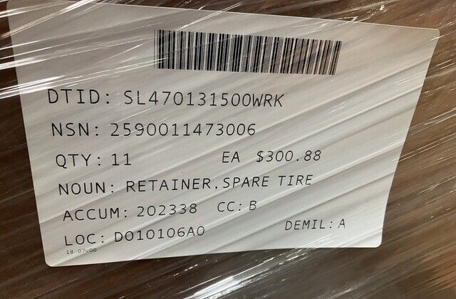 M915 TRUCK 5994942 SPARE TIRE RETAINER 2FS974 2590-01-147-3006