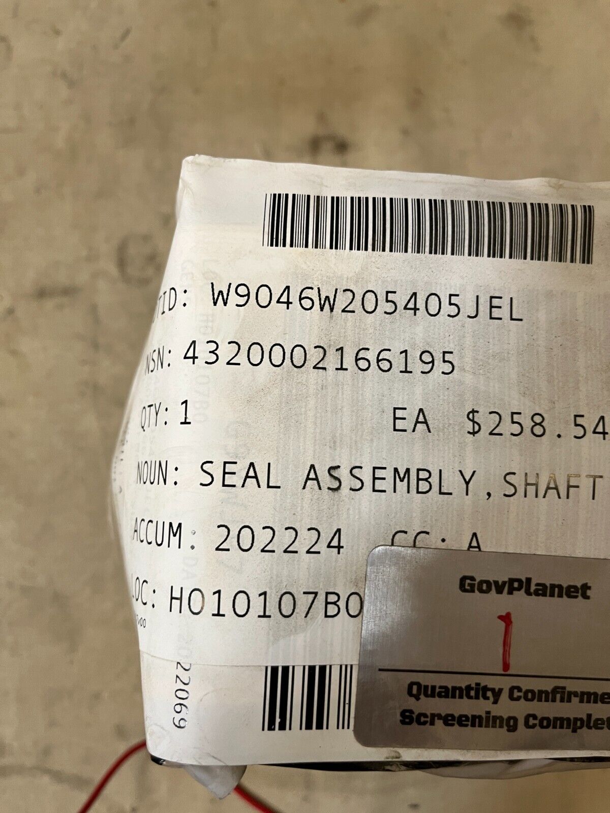 NEW SPRING LOADE SHAFT SEAL ASSEMBLY 25356-00 25356-20 25356Z 4320-00-216-6195