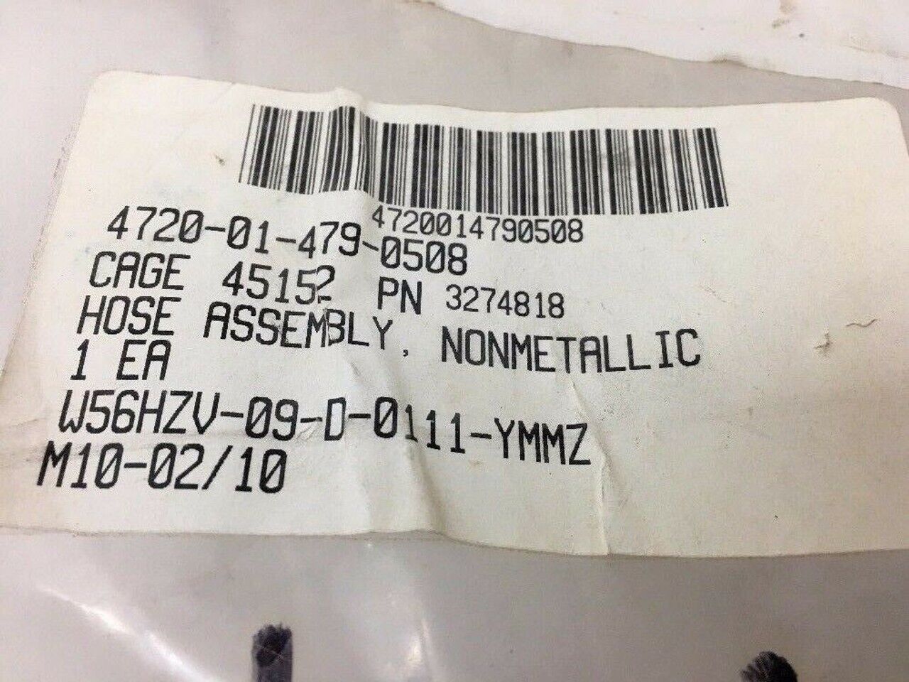 MRAP-M-ATV OSHKOSH 3274818 3 FT. NON-METALLIC HOSE ASSEMBLY 4720-01-479-0508