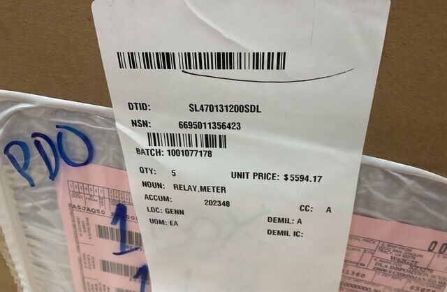 NIMITZ CLASS CVN COSMODYNE FAHRENHEIT 3200571-7 METER RELAY 6695-01-135-6423