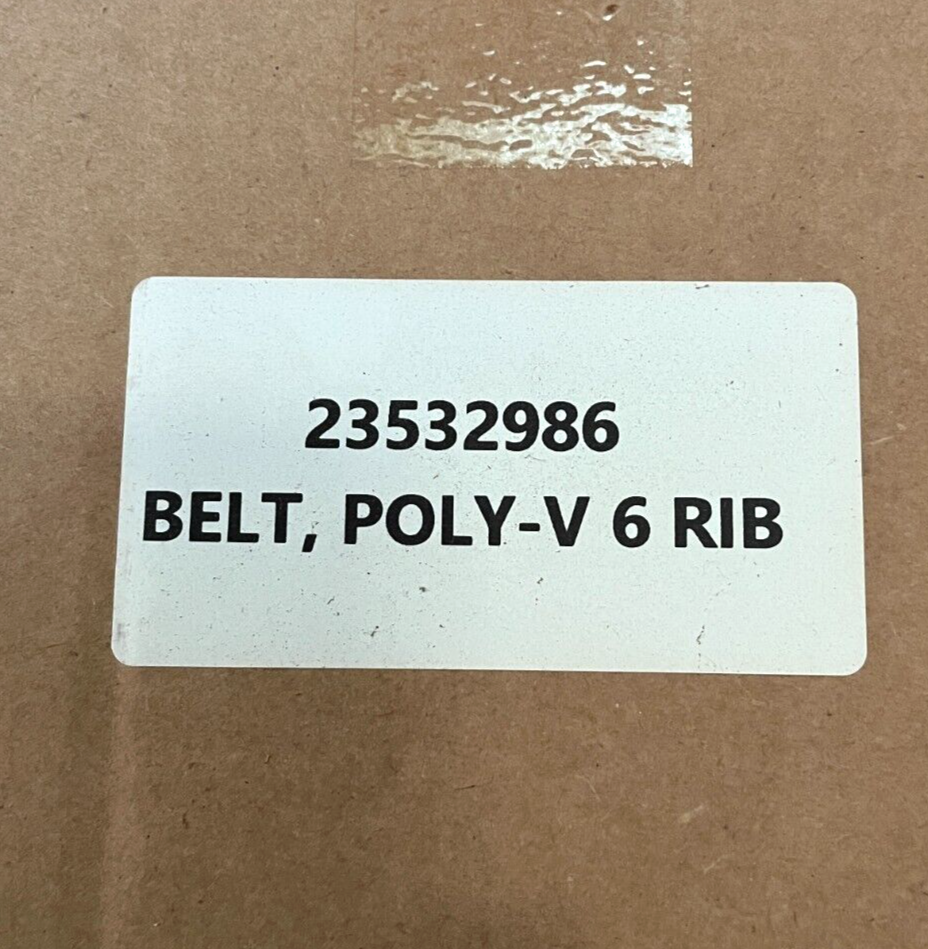 DETROIT DIESEL ALTERNATOR BELT FOR SERIES 60 ENGINES POLY-V 6 RIB BELT 23532986