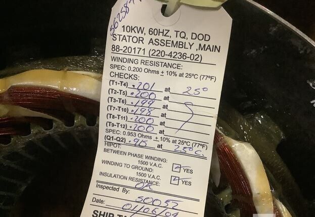 Cummins Onan 220-4236-02 Stator 10KW TACTICAL GENERATOR 6115-01-368-7157