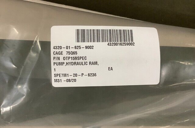 Oshkosh Defense 0TP159SPEC Hand-Driven Hydraulic Ram Pump 4320-01-625-9002