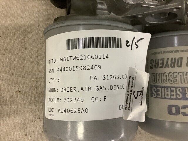 WABCO 432 433 041 0 DESICCANT AIR DRIER 4440-01-598-2409