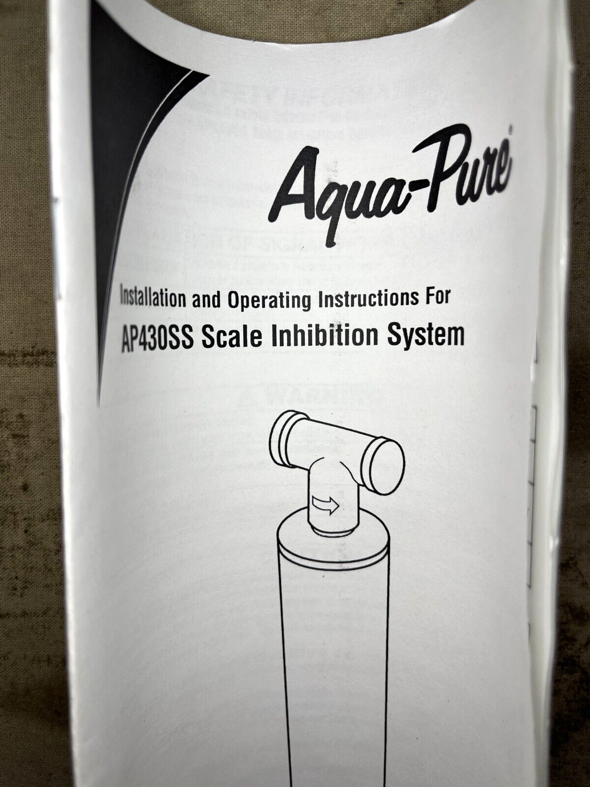 3M AQUA-PURE AP430SS AP43010 WHOLE HOUSE SCALE INHIBITION WATER TREATMENT