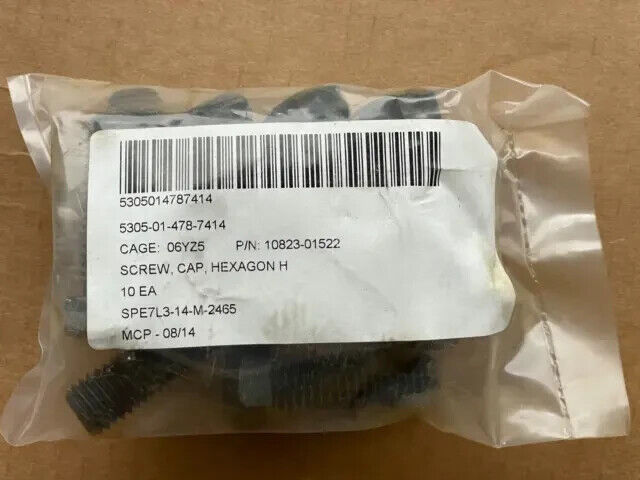 10EA OSHKOSH 3281754 HEXAGON HEAD CAP SCREW .56-12X1.75 G8 P0 5305-01-478-7414