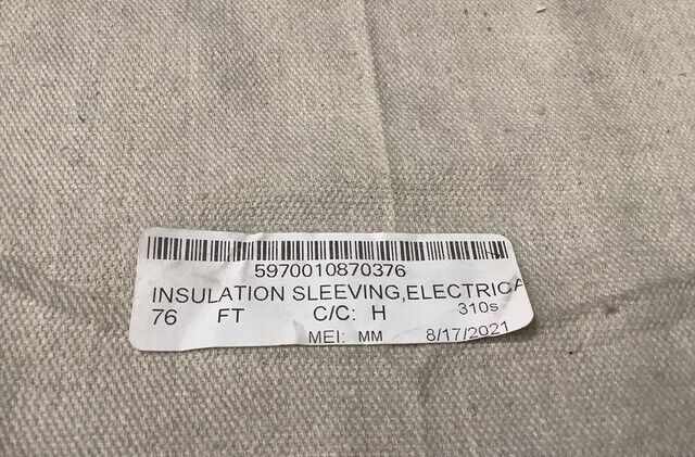 USGI MILITARY SAE M23053/5-115-0 INSULATION SLEEVING 1500 PSI 5970-01-087-0376