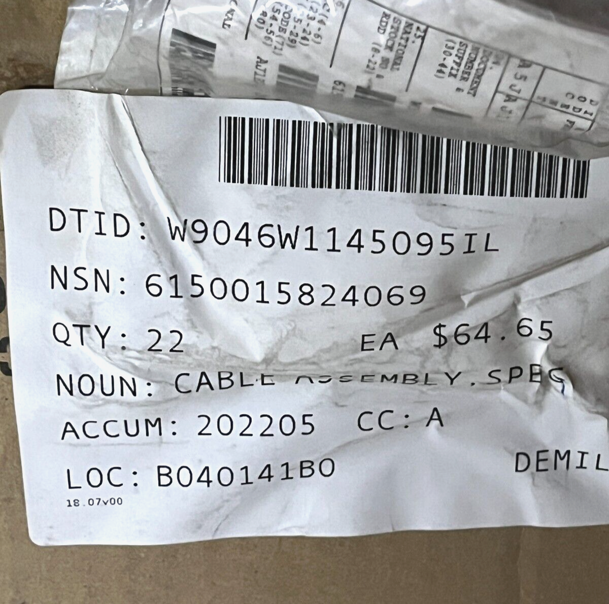 AVOCENT 6FT USB CABLE FOR SWITCHVIEW KVM SWITCH CBL0025 6150-01-582-4069