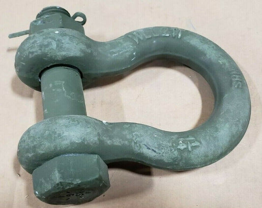 1 ¼” WLL 21T Green (42,000 lbs.) Bolt Type Anchor Shackle HS ALLOY Military [D2F