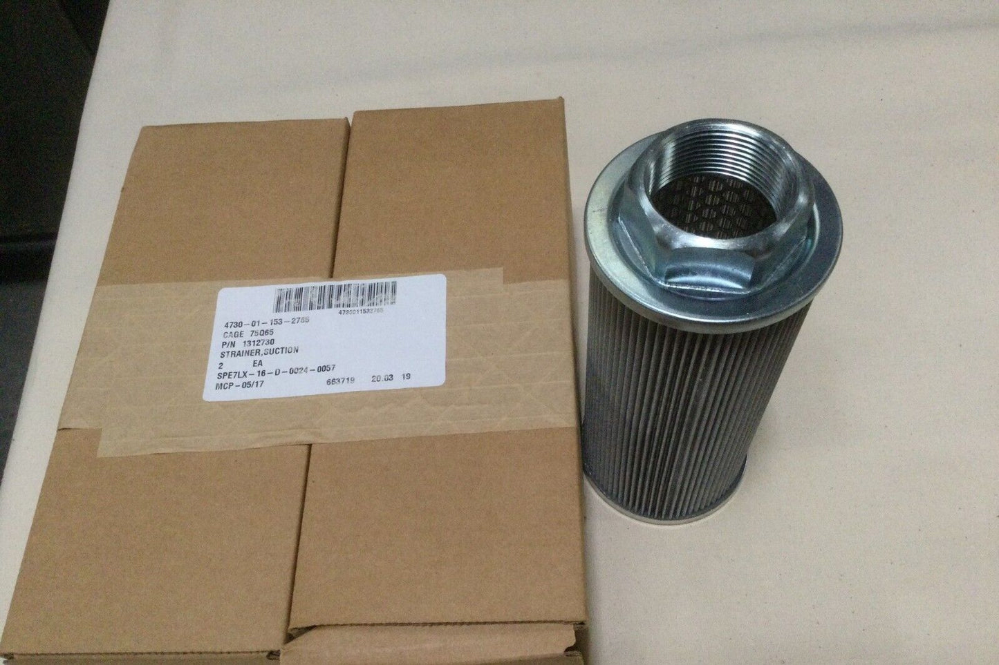 MILITARY HEMTT TRUCK OSHKOSH 1312730 SUCTION STRAINER BCA1021 4730-01-153-2765