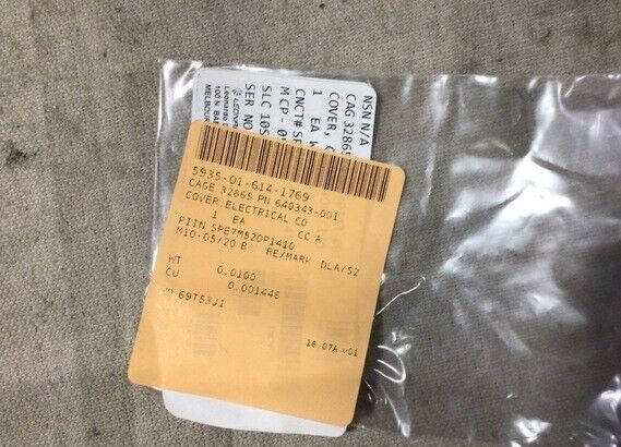 DRS RSTA 640343-001 8000546 ELECTRICAL CONNECTOR COVER NSN 5935-01-614-1769