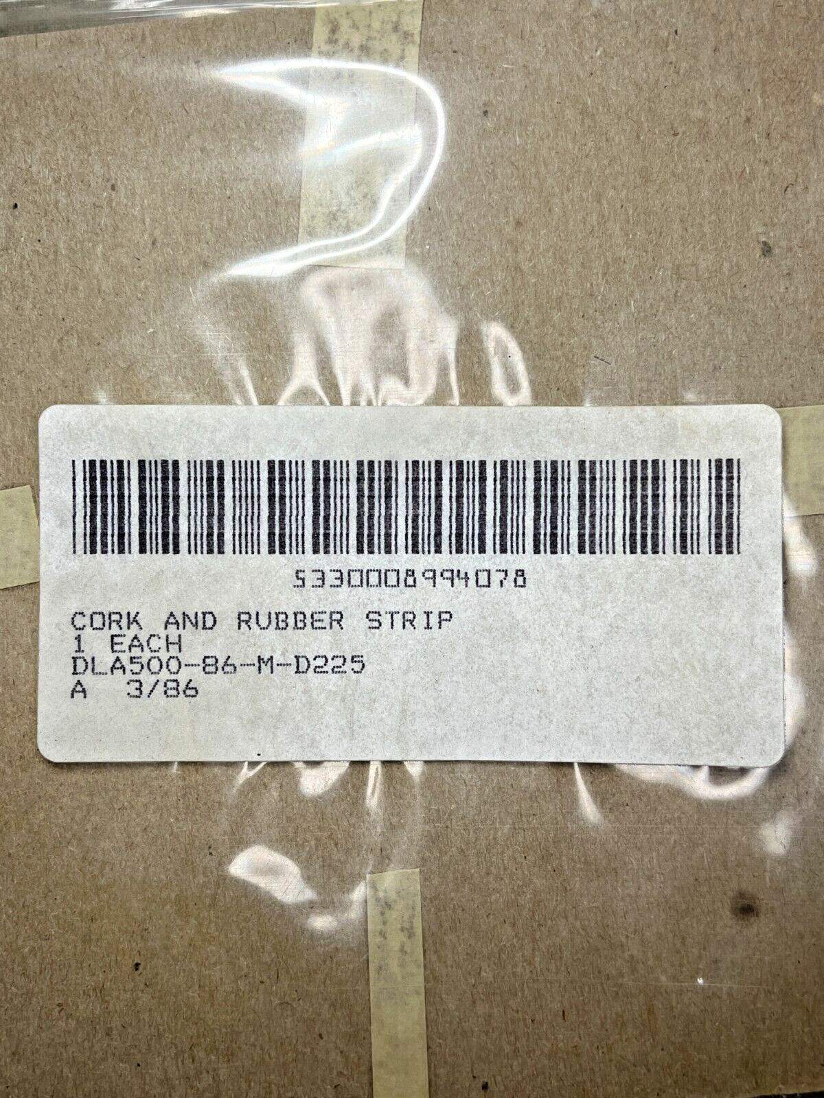 M578 LIGHT RECOVERY VEHICLE 8350152 CORK AND RUBBER STRIP 5330-00-899-4078 USA