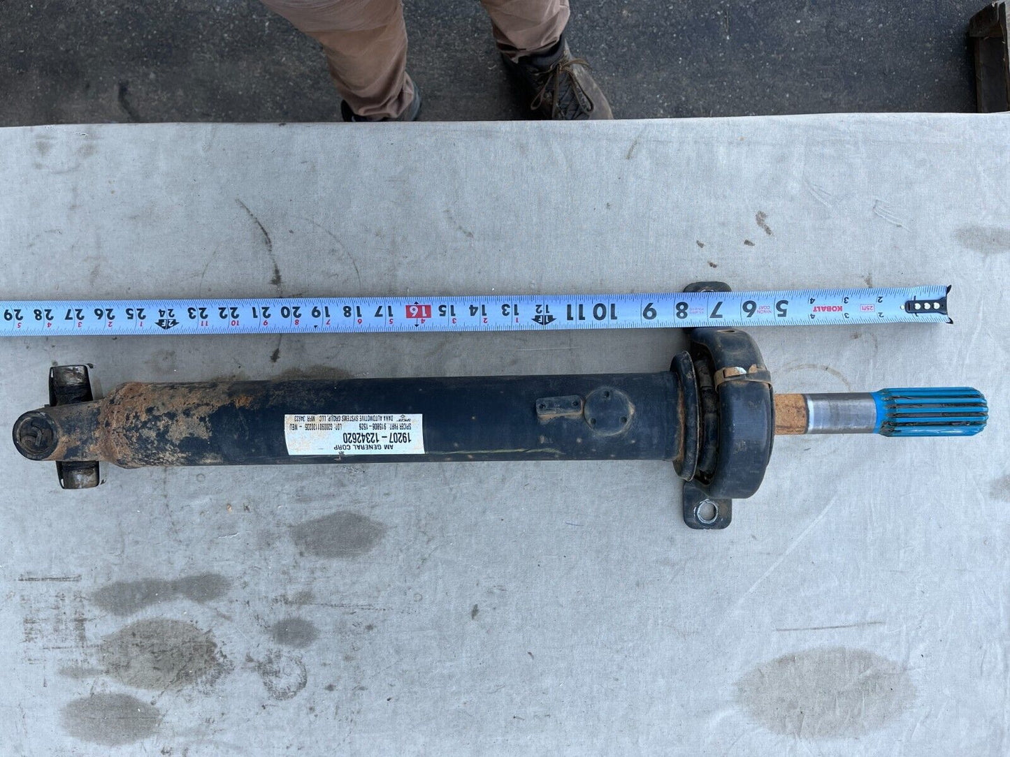 USED M998 HMMWV AM GENERAL PROPELLER SHAFT & U-JOINT 12342620-1 2520-01-423-5120