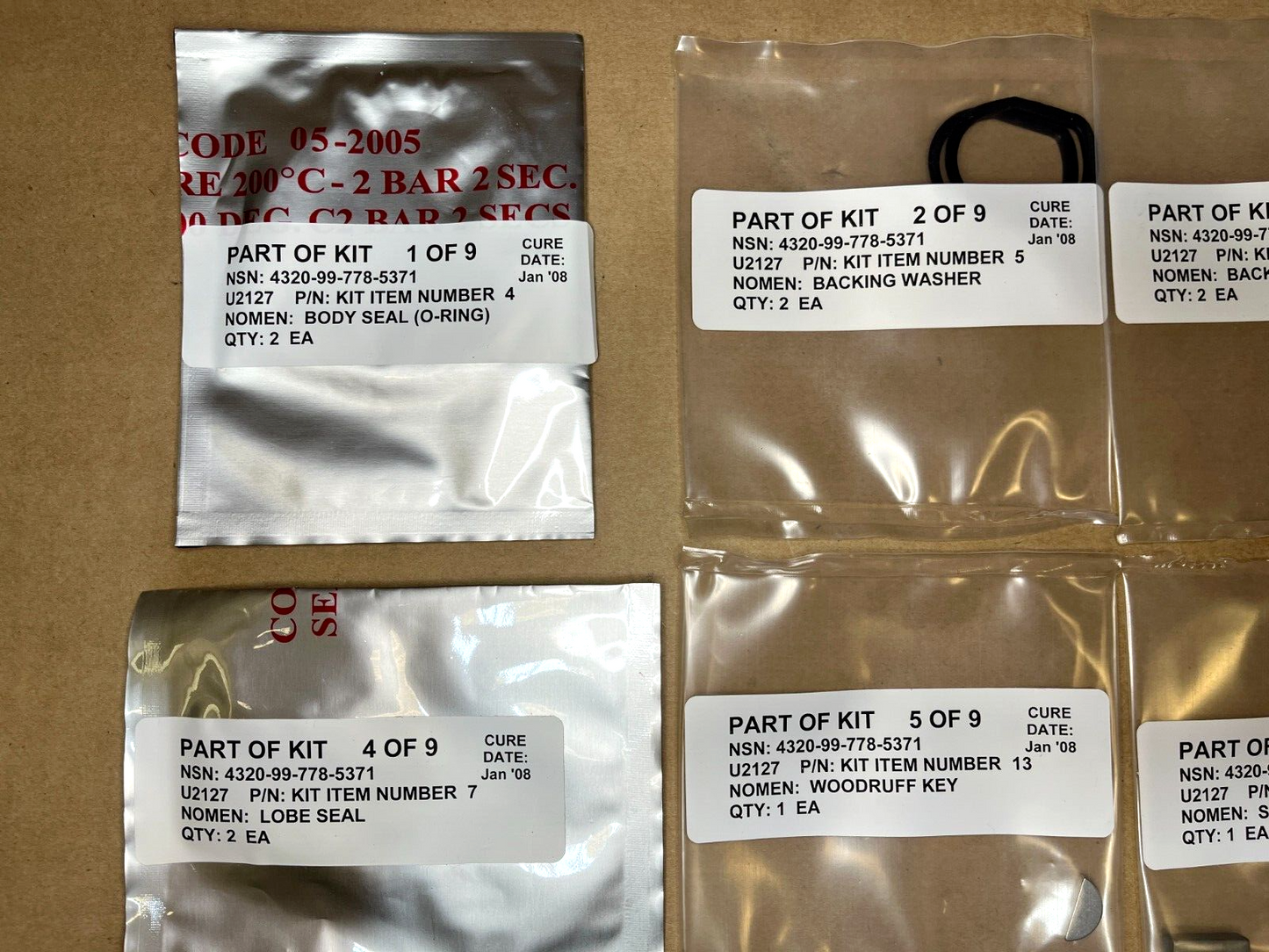 ULTRA DYNAMIC 1PPD7111-23A MAINTENANCE ROTARY PUMP KIT 6230-280 4320-99-778-5371